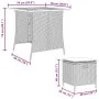 Set comedor de jardín 5 piezas con cojines ratán sintético gris by , Garden sets - Ref: Foro24-365424, Price: 228,84 €, Disco...
