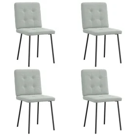 Sillas de comedor 4 unidades terciopelo gris claro by , dining chairs - Ref: Foro24-3315157, Price: 160,03 €, Discount: %