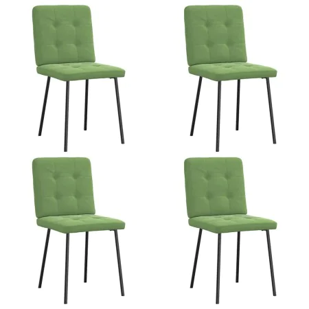 Sillas de comedor 4 unidades terciopelo verde claro by , dining chairs - Ref: Foro24-3315160, Price: 157,24 €, Discount: %