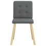 Sillas de comedor giratorias 4 unidades tela gris oscuro de , Sillas de comedor - Ref: Foro24-3315169, Precio: 193,13 €, Desc...