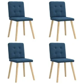 Sillas de comedor 4 unidades tela azul von , Essstühle - Ref: Foro24-3315176, Preis: 193,14 €, Rabatt: %
