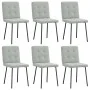 Sillas de comedor giratorias 6 uds terciopelo gris claro by , dining chairs - Ref: Foro24-3315427, Price: 238,83 €, Discount: %