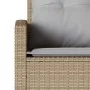 Sofá en forma de L con cojines ratán sintético beige von , Gartensets - Ref: Foro24-365418, Preis: 305,82 €, Rabatt: %