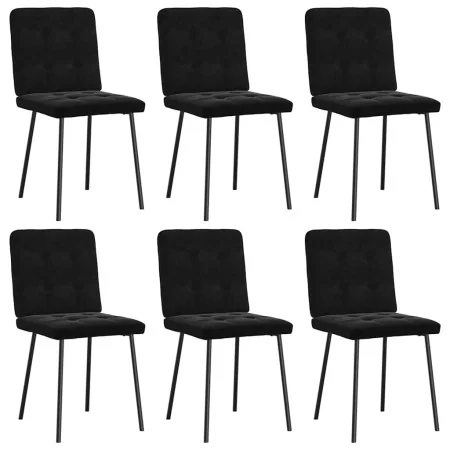 Silla de comedor 6 unidades terciopelo negro von , Essstühle - Ref: Foro24-3315433, Preis: 241,49 €, Rabatt: %