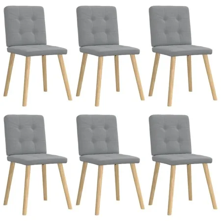 Sillas de comedor 6 unidades de tela gris claro von , Essstühle - Ref: Foro24-3315438, Preis: 288,52 €, Rabatt: %