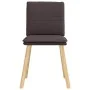Sillas de comedor 2 unidades tela marrón oscuro de , Sillas de comedor - Ref: Foro24-4101259, Precio: 109,66 €, Descuento: %