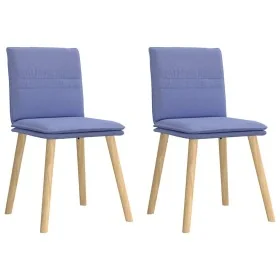 Sillas de comedor 2 uds tela azul jeans by , dining chairs - Ref: Foro24-4101265, Price: 109,08 €, Discount: %