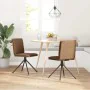 Silla de comedor cuero sintético marrón de , Sillas de comedor - Ref: Foro24-4101278, Precio: 114,64 €, Descuento: %