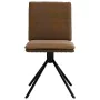 Silla de comedor cuero sintético marrón de , Sillas de comedor - Ref: Foro24-4101278, Precio: 114,64 €, Descuento: %