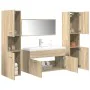 Juego de muebles de baño 5 pzas madera ingeniería roble Sonoma by , Bathroom furniture - Ref: Foro24-3325031, Price: 388,28 €...