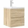 Set de muebles de baño 2 pzas madera contrachapada roble Sonoma von , Badezimmermöbel - Ref: Foro24-3325038, Preis: 159,88 €,...