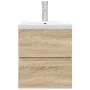 Set de muebles de baño 2 pzas madera contrachapada roble Sonoma von , Badezimmermöbel - Ref: Foro24-3325038, Preis: 159,88 €,...