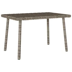 Mesa centro jardín rectangular gris 60x40x37 cm ratán sintético by , Garden tables - Ref: Foro24-4104052, Price: 34,56 €, Dis...