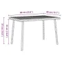 Mesa centro jardín rectangular negra 60x40x37cm ratán sintético by , Garden tables - Ref: Foro24-4104050, Price: 31,58 €, Dis...