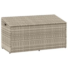 Caja almacenaje jardín ratán sintético gris claro 110x50x58 cm by , Outdoor storage boxes - Ref: Foro24-4104073, Price: 115,5...