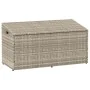 Caja almacenaje jardín ratán sintético gris claro 110x50x58 cm by , Outdoor storage boxes - Ref: Foro24-4104073, Price: 115,5...