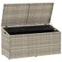 Caja almacenaje jardín ratán sintético gris claro 110x50x58 cm by , Outdoor storage boxes - Ref: Foro24-4104073, Price: 115,5...