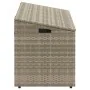 Caja almacenaje jardín ratán sintético gris claro 110x50x58 cm by , Outdoor storage boxes - Ref: Foro24-4104073, Price: 115,5...