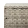 Caja almacenaje jardín ratán sintético gris claro 110x50x58 cm by , Outdoor storage boxes - Ref: Foro24-4104073, Price: 115,5...