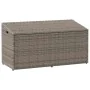 Caja de almacenaje de jardín ratán sintético gris 110x50x58 cm by , Outdoor storage boxes - Ref: Foro24-4104071, Price: 113,5...
