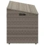 Caja de almacenaje de jardín ratán sintético gris 110x50x58 cm by , Outdoor storage boxes - Ref: Foro24-4104071, Price: 113,5...