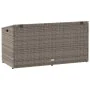 Caja de almacenaje de jardín ratán sintético gris 110x50x58 cm by , Outdoor storage boxes - Ref: Foro24-4104071, Price: 113,5...