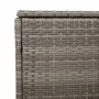 Caja de almacenaje de jardín ratán sintético gris 110x50x58 cm by , Outdoor storage boxes - Ref: Foro24-4104071, Price: 113,5...