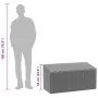 Caja de almacenaje de jardín ratán sintético gris 110x50x58 cm by , Outdoor storage boxes - Ref: Foro24-4104071, Price: 113,5...