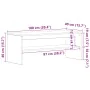 Mueble para TV madera contrachapada blanco 100x40x40 cm von , TV-Möbel - Ref: Foro24-859118, Preis: 43,46 €, Rabatt: %