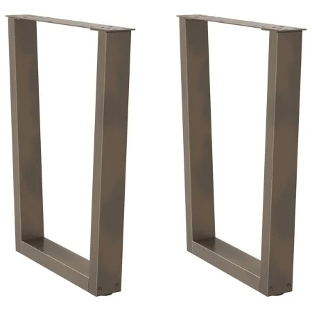 Patas para mesa de comedor en forma de V 2 uds acero natural by , Table legs - Ref: Foro24-4012643, Price: 88,37 €, Discount: %