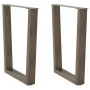 Patas para mesa de comedor en forma de V 2 uds acero natural by , Table legs - Ref: Foro24-4012643, Price: 88,37 €, Discount: %
