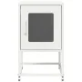 Mesita de noche de acero laminado en frío blanco 36x39x60,5 cm de , Mesitas de noche - Ref: Foro24-853331, Precio: 51,57 €, D...