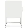 Mesita de noche de acero laminado en frío blanco 36x39x60,5 cm de , Mesitas de noche - Ref: Foro24-853331, Precio: 51,57 €, D...