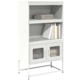 Aparador de acero blanco 68x39x123 cm by , Sideboards - Ref: Foro24-853373, Price: 111,17 €, Discount: %