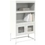 Aparador de acero blanco 68x39x123 cm by , Sideboards - Ref: Foro24-853373, Price: 111,17 €, Discount: %