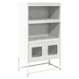 Aparador de acero blanco 68x39x123 cm by , Sideboards - Ref: Foro24-853373, Price: 111,17 €, Discount: %