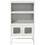 Aparador de acero blanco 68x39x123 cm by , Sideboards - Ref: Foro24-853373, Price: 111,17 €, Discount: %
