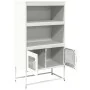Aparador de acero blanco 68x39x123 cm by , Sideboards - Ref: Foro24-853373, Price: 111,17 €, Discount: %