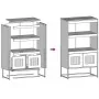 Aparador de acero blanco 68x39x123 cm by , Sideboards - Ref: Foro24-853373, Price: 111,17 €, Discount: %