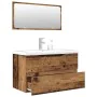 Juego de muebles de baño 3 piezas madera ingeniería envejecida by , Bathroom furniture - Ref: Foro24-3328939, Price: 259,34 €...