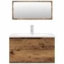 Juego de muebles de baño 3 piezas madera ingeniería envejecida by , Bathroom furniture - Ref: Foro24-3328939, Price: 259,34 €...