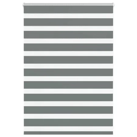 Estor cebra gris oscuro 100x100cm tejido ancho 95,9cm poliéster de , Persianas y estores - Ref: Foro24-4014105, Precio: 21,78...