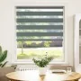 Estor cebra gris oscuro tejido ancho 100,9 cm poliéster by , Blinds and blinds - Ref: Foro24-4014132, Price: 26,81 €, Discoun...