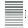Estor cebra gris oscuro tejido ancho 100,9 cm poliéster by , Blinds and blinds - Ref: Foro24-4014132, Price: 26,81 €, Discoun...