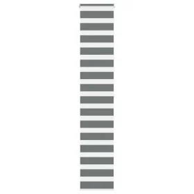 Estor cebra gris oscuro 50x200cm tejido ancho 45,9 cm poliéster by , Blinds and blinds - Ref: Foro24-4014147, Price: 21,80 €,...
