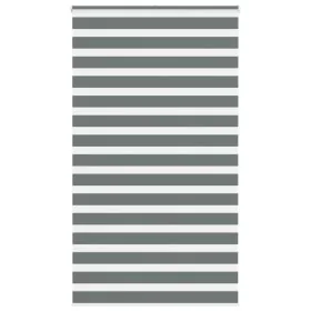 Estor cebra gris oscuro tejido ancho 115,9 cm poliéster by , Blinds and blinds - Ref: Foro24-4014187, Price: 29,17 €, Discoun...