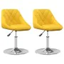 Sillas de comedor giratorias 2 uds terciopelo amarillo mostaza de , Sillas de comedor - Ref: Foro24-335290, Precio: 100,30 €,...