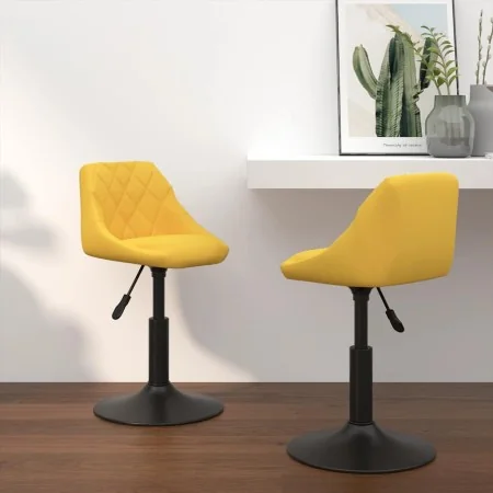 Sillas de comedor giratorias 2 uds terciopelo amarillo mostaza von , Essstühle - Ref: Foro24-335334, Preis: 120,60 €, Rabatt: %