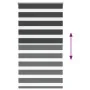 Estor cebra negro 70x150 cm tejido ancho 65,9 cm poliéster by , Blinds and blinds - Ref: Foro24-4014229, Price: 29,45 €, Disc...