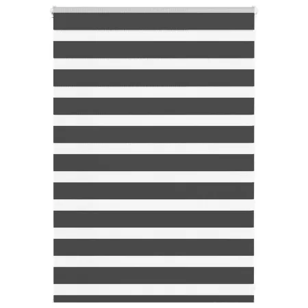 Estor cebra negro 95x100 cm tejido ancho 90,9 cm poliéster by , Blinds and blinds - Ref: Foro24-4014208, Price: 18,48 €, Disc...
